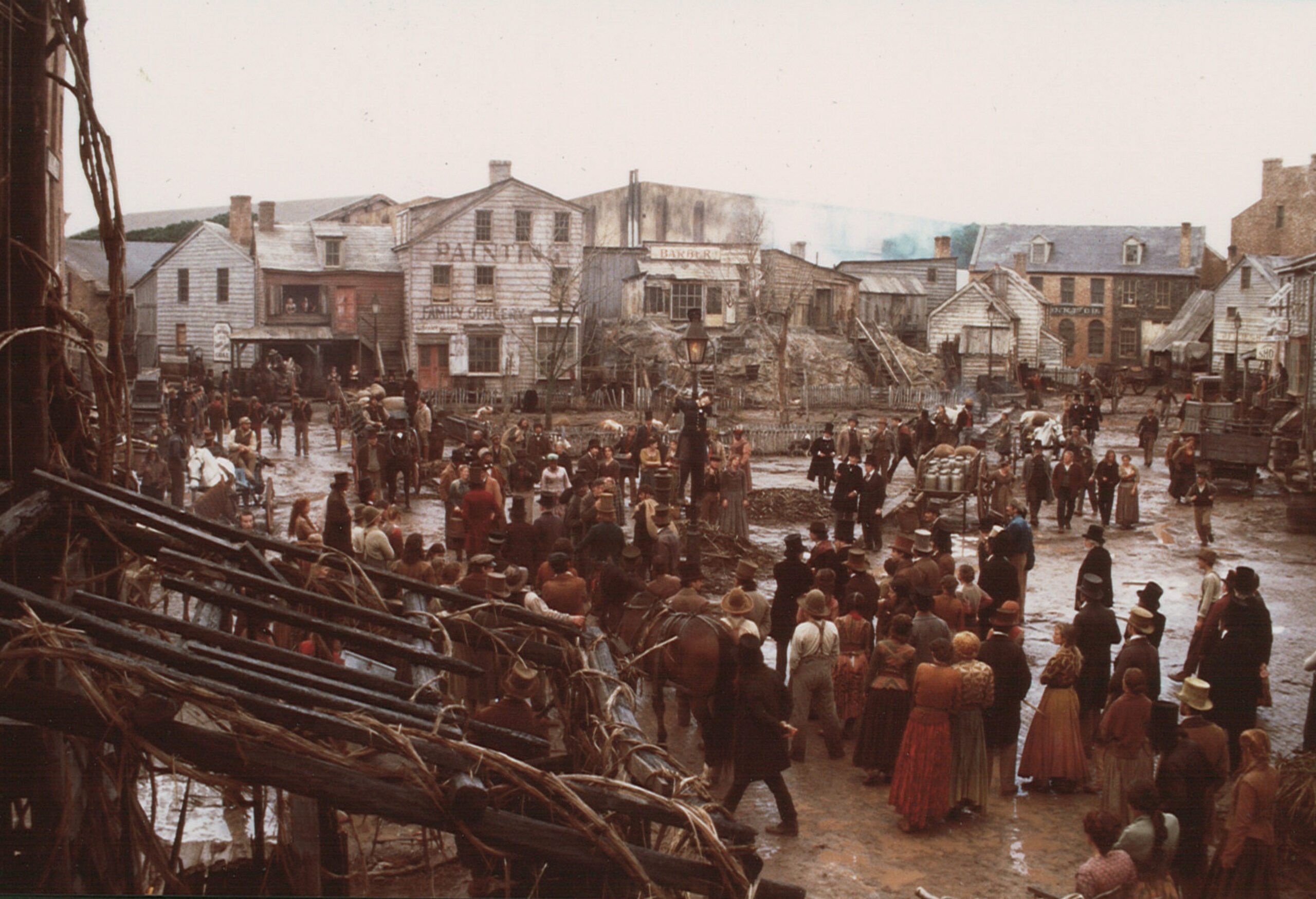 Gangs of New York - Directed by Martin Scorsese - Five Points Square Set - ©2002 - Miramax Films