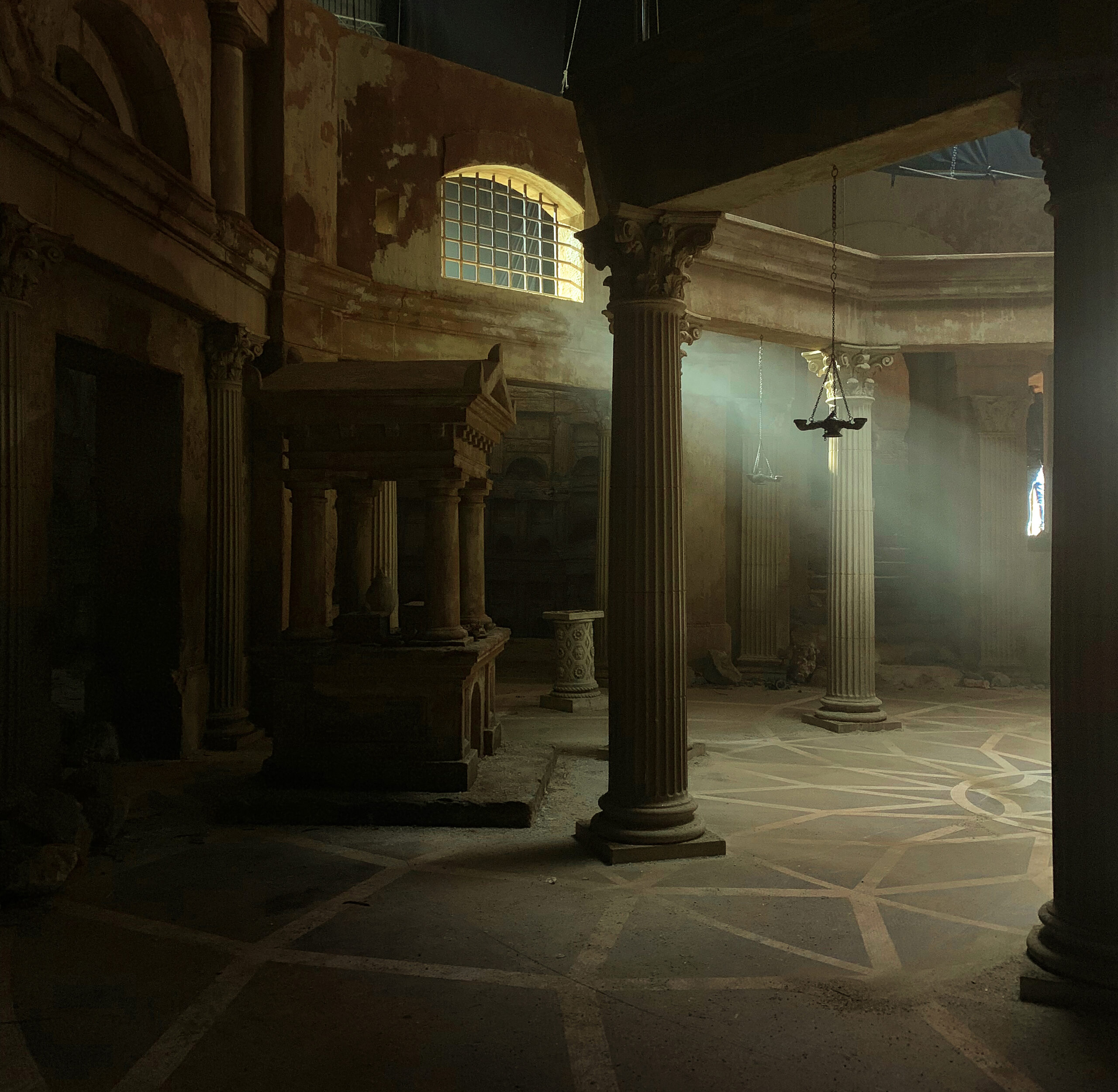 DOMINA - Production Design by Luca Tranchino - Int. Mausoleum, Stage Set - ©2021 - Sky Atlantic