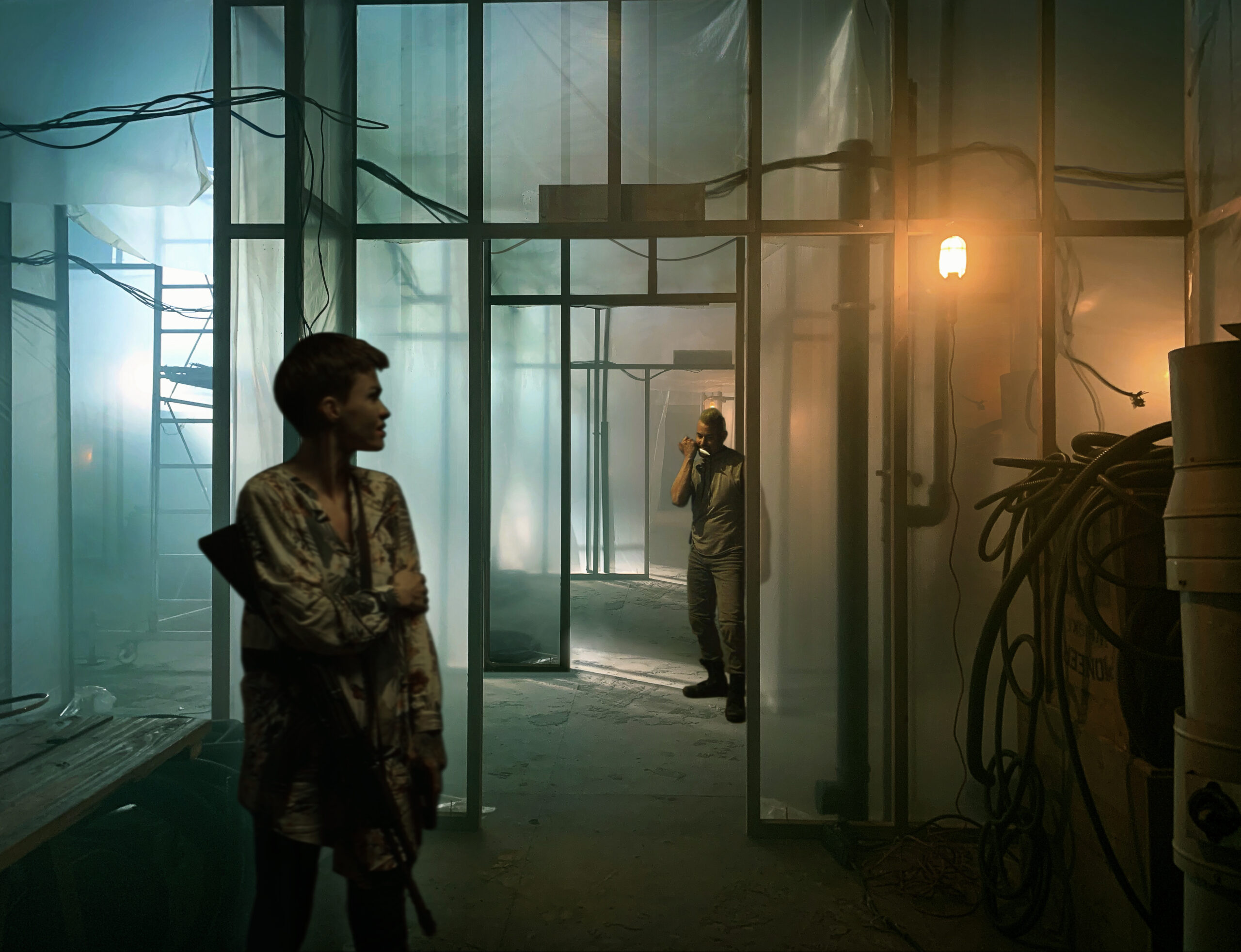 THE DOORMAN - Directed by Ryuhei Kitamura - Production Design by Luca Tranchino - Plastic Room - ©2020 - Lionsgate