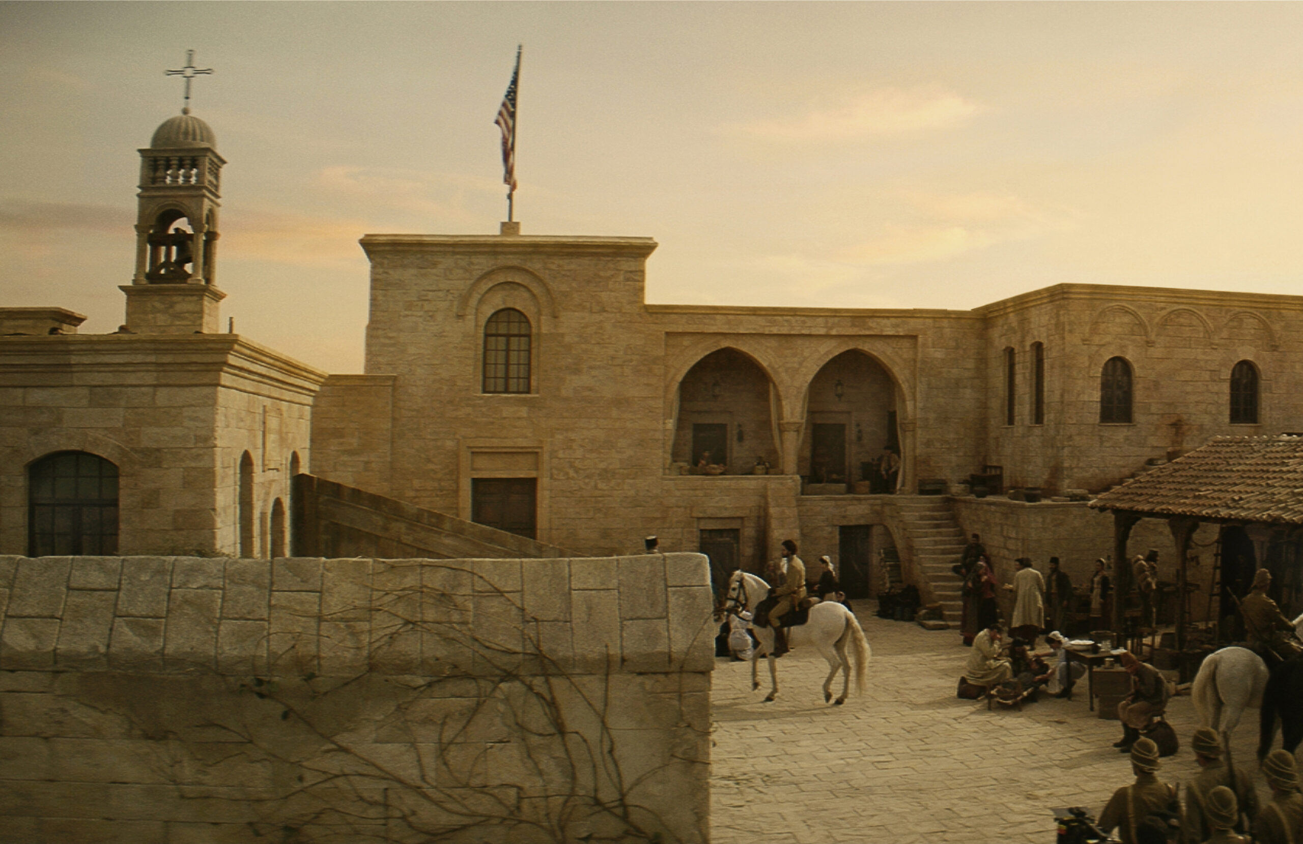 THE OTTOMAN LIEUTENANT - Directed by Joseph Ruben - Production Design by Luca Tranchino - Ext. Mission Hospital - ©2016 - Y Stone