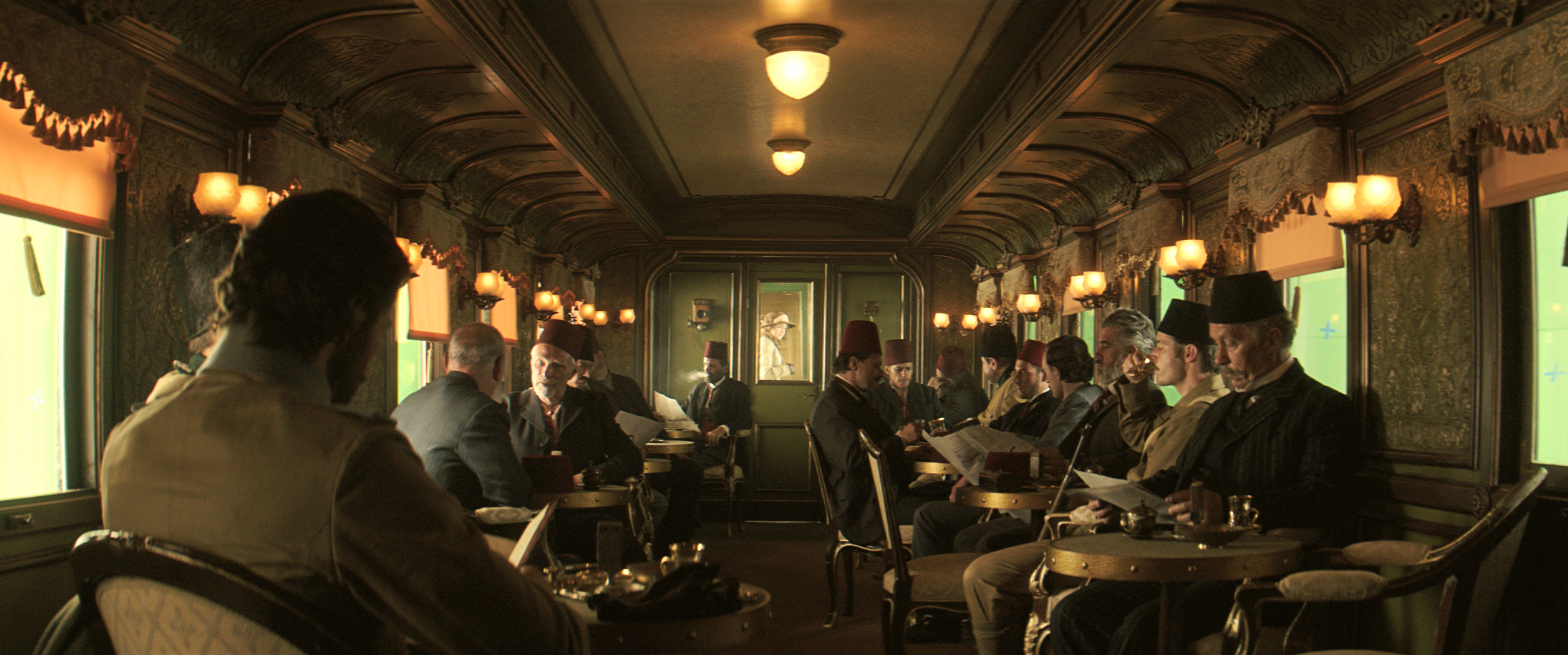THE OTTOMAN LIEUTENANT - Directed by Joseph Ruben - Production Design by Luca Tranchino - Int. Train Wagon - ©2016 - Y Stone