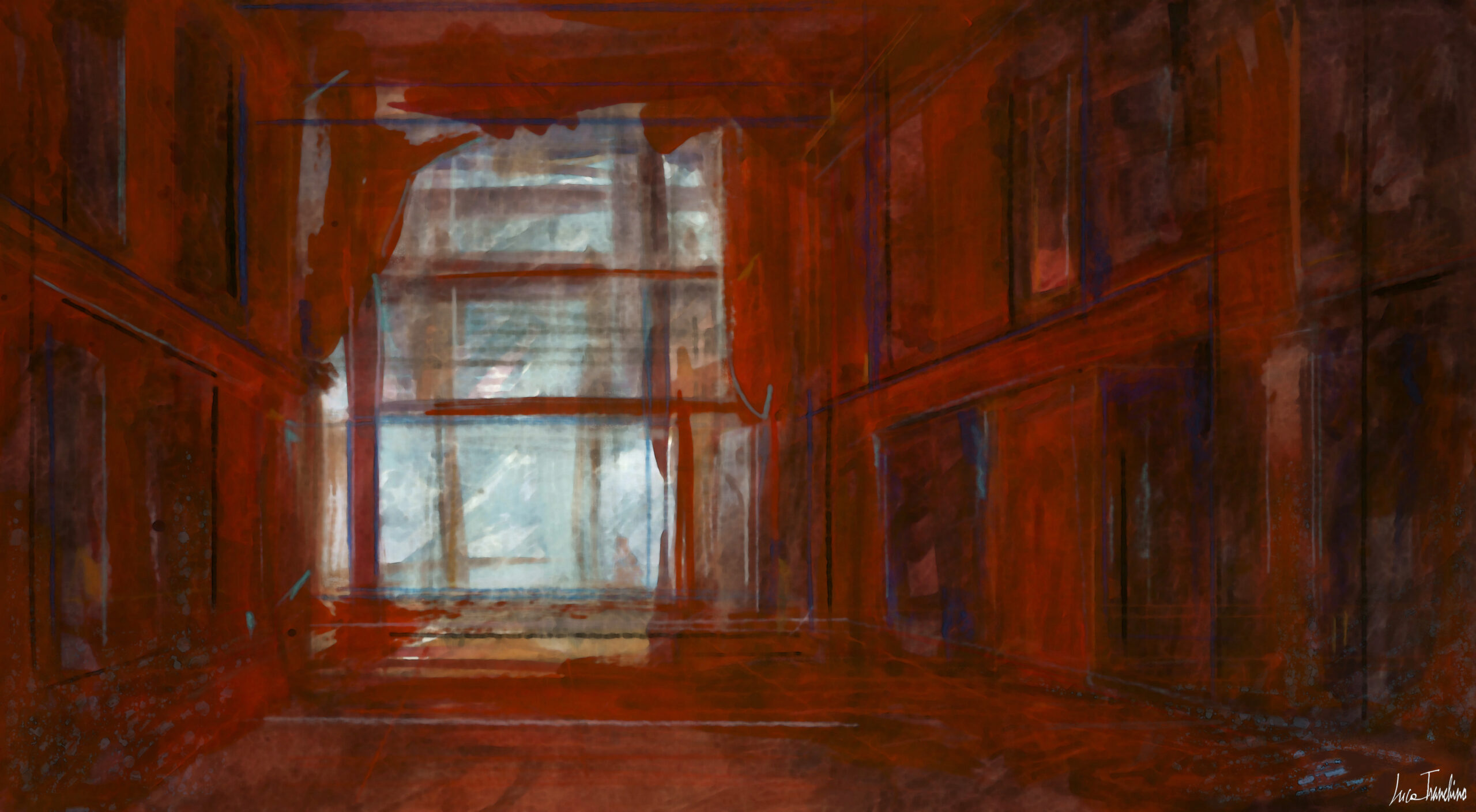 “Red Cave” - Artwork by Luca Tranchino - ©2005 - Mixed Media