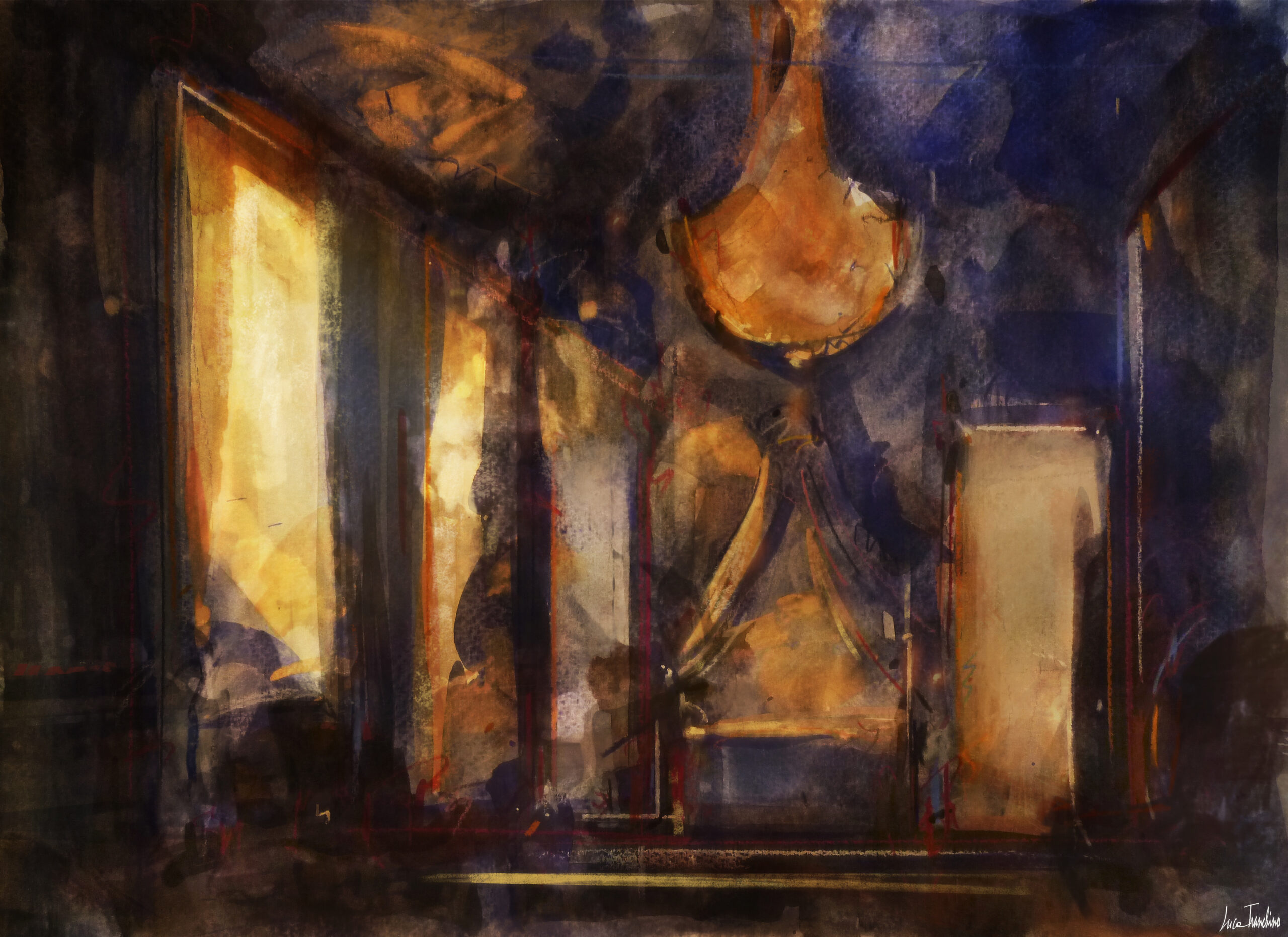 “Sunset in the Palace” - Artwork by Luca Tranchino - ©2013 - Mixed Media